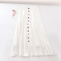 Женская декоративная юбка для одиночной грудью белую A-Line